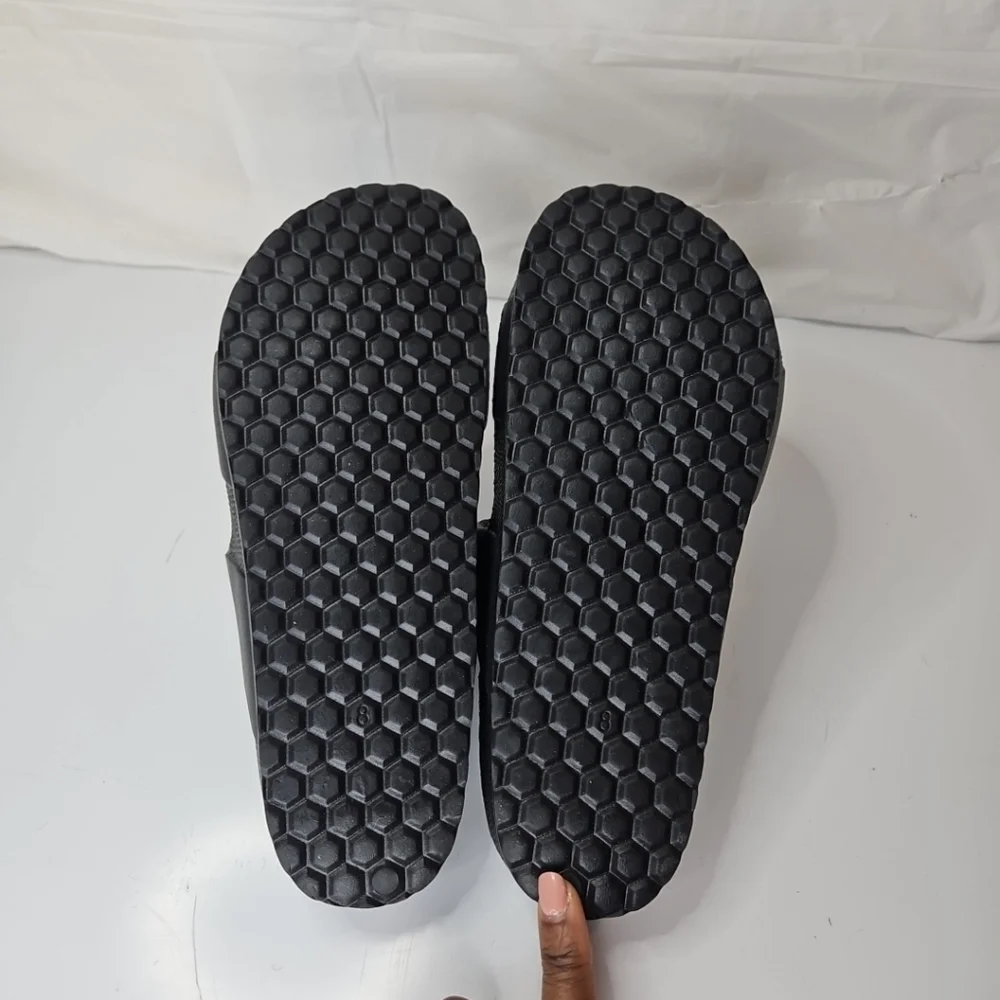 Goodfellow Men's Sandals Casual  Foam Slip On Black Buckle Strap Size 8